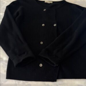 Calvin Klein Collection Black Cashmere Cardigan